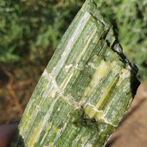 Raw Green Tremolite Crystal Pakistan Mined Specimen l  A Grade  150 grams