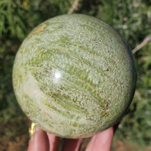Large Green Tremolite Crystal Sphere Pakistan Mined A Grade 742 grams | 83mm