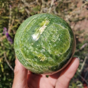 Green Tremolite Crystal Sphere Pakistan Mined A Grade 392 grams | 67 mm