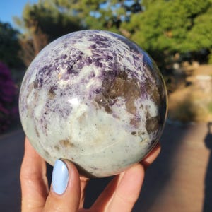 Unicorn Stone Fairy Purple Crystal Sphere 930 Grams | 2lbs 1oz 