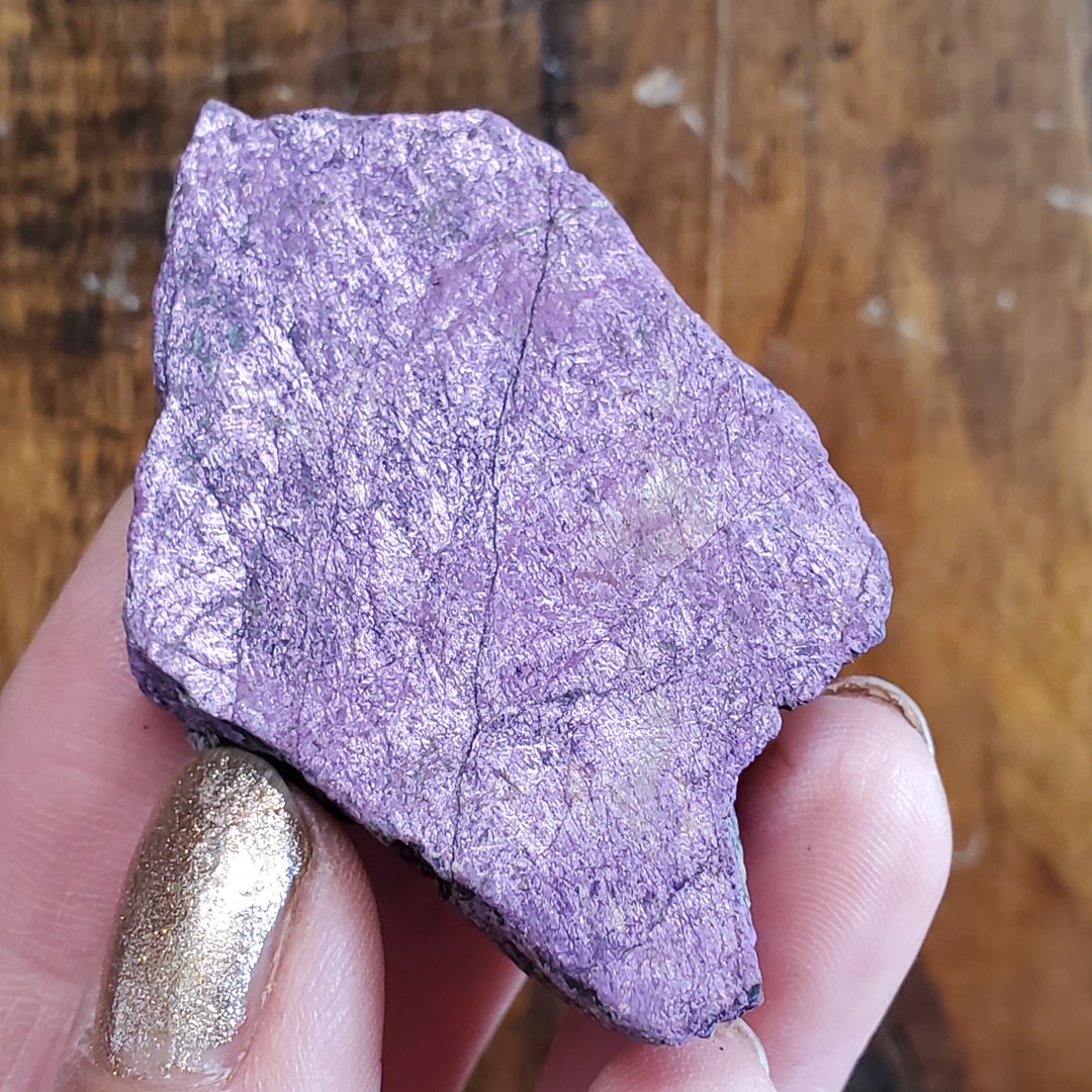 Purpurite Deep Flash Crystal Slice A Grade 38 Grams - Etsy
