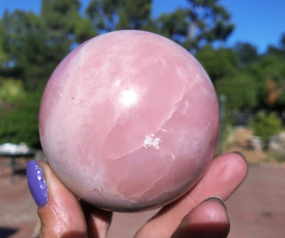 Pink Opal Crystal Sphere Orb | 444 grams | 67mm l 1lbs 1oz