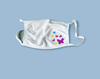 Multiple butterfly face mask