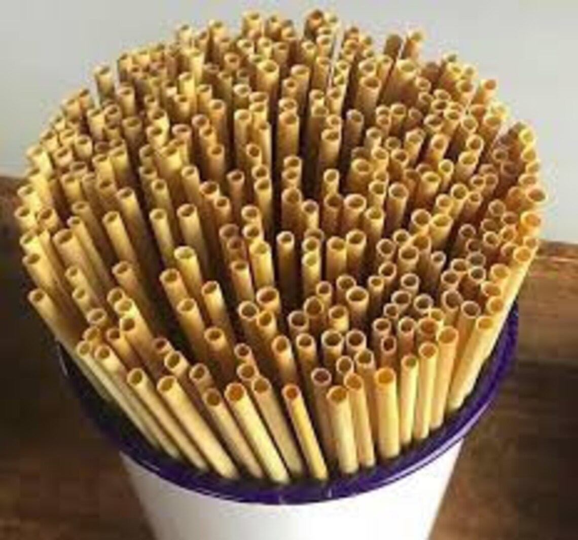 Natural Wheat Drinking Straws Wheat Straw 8 Inch 20 Cm Etsy