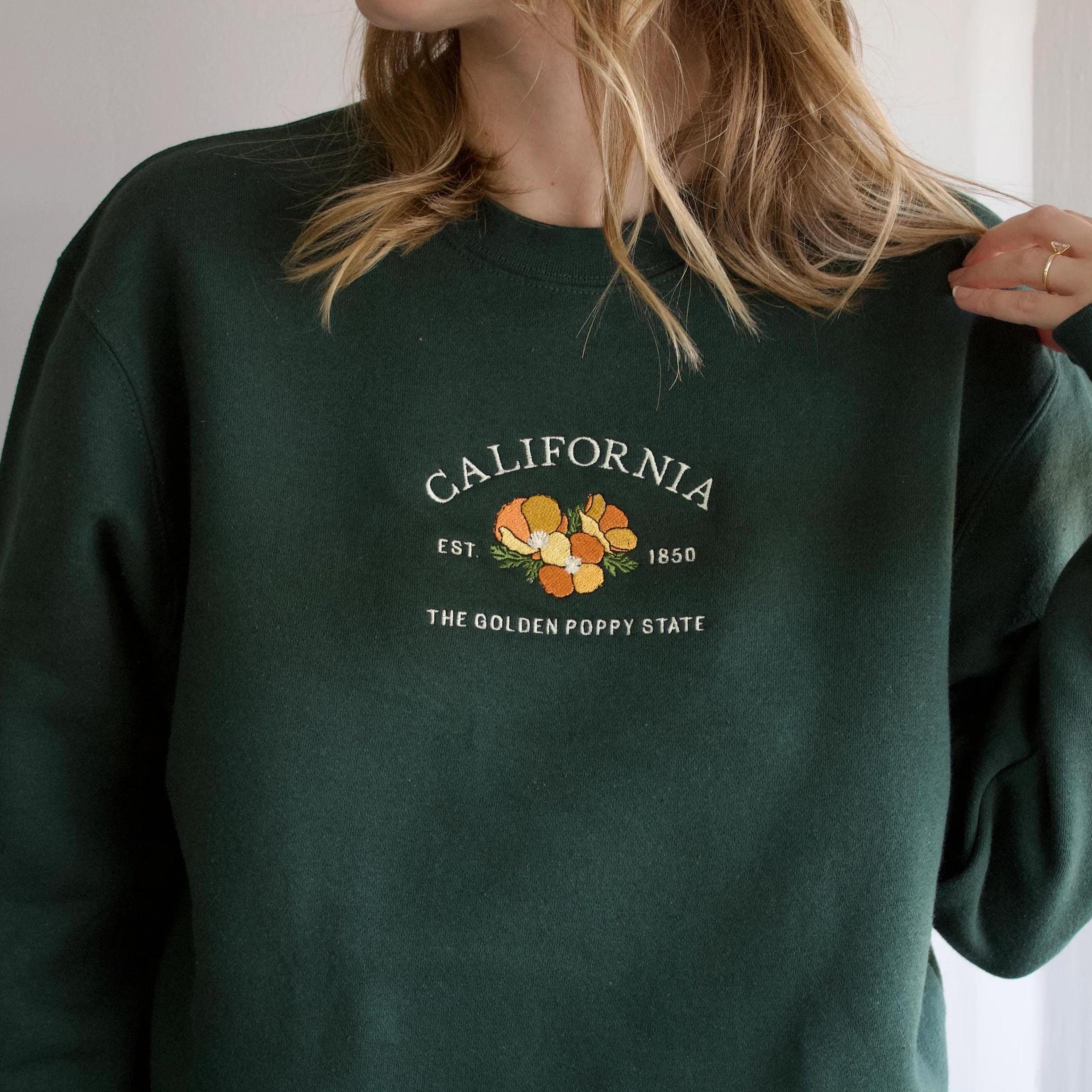 【2025年製 新品】 Embroidered State Unisex | Sweatshirt Poppy California トップス