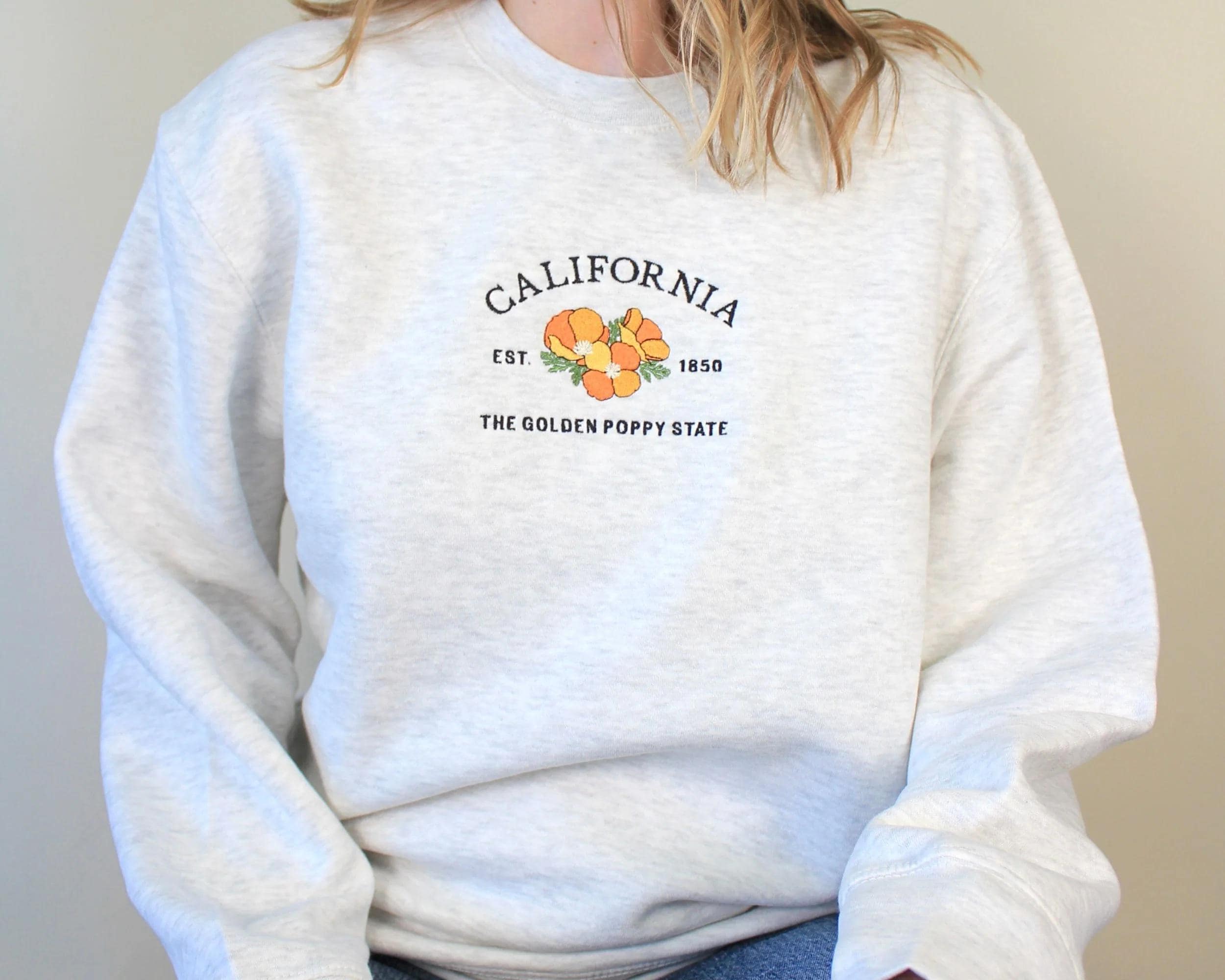 【SEAL限定商品】 California Embroidered Poppy State Unisex | Sweatshirt トップス
