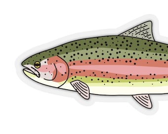 Rainbow Trout Decal | Kiss-Cut Stickers