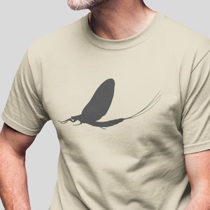 Mayfly Sillouette T-Shirt | Fly Fishing Shirt | Fishing Shirt