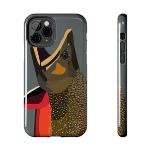 Bachforelle iPhone Hülle | Robuste Handyhülle Fliegenfischen