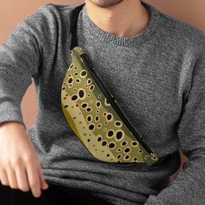 Brown Trout Skin Pattern Fanny Pack