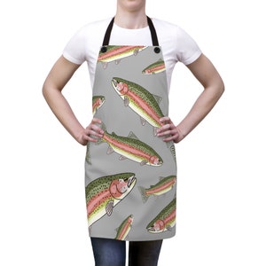 Rainbow Trout Apron | Gray