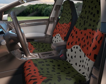 Rainbow Trout Skin Pattern Car Seat Covers | Set of 2