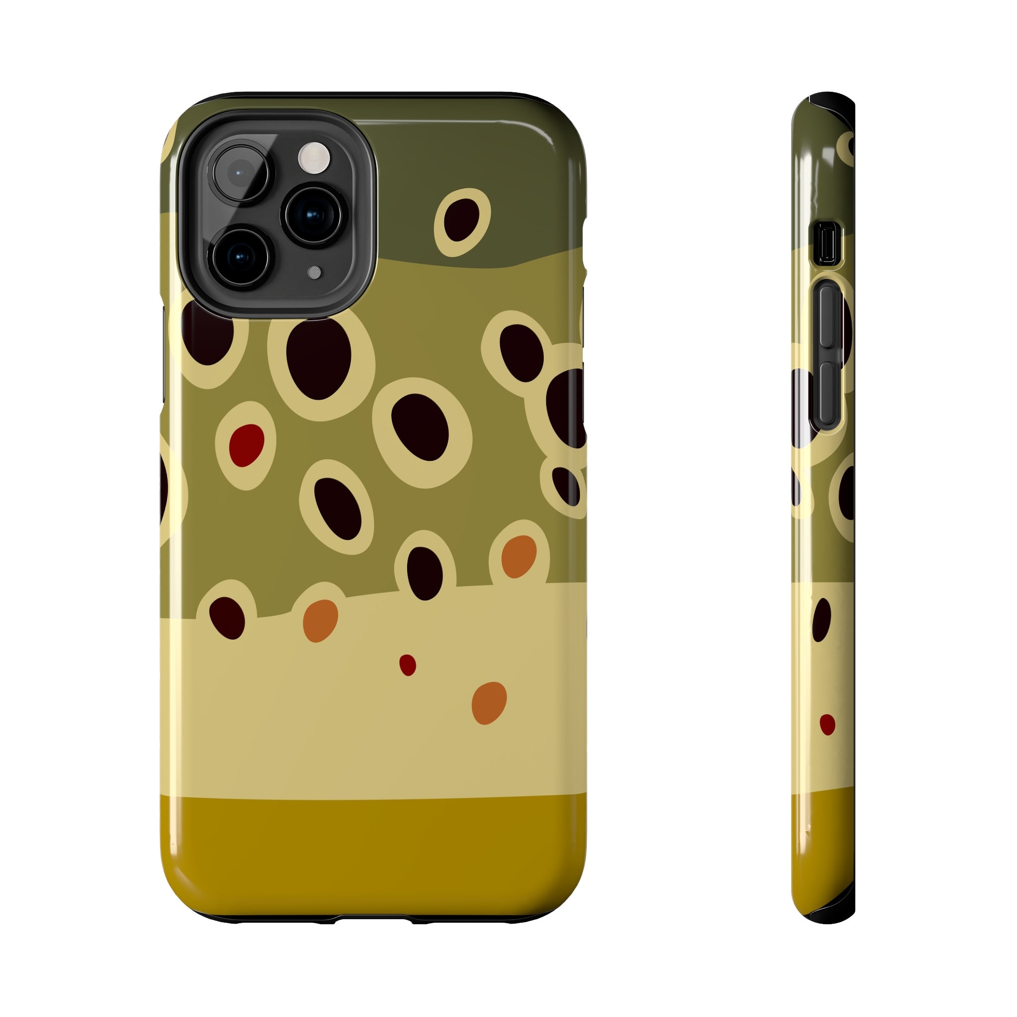 Brown Trout Skin iPhone Case Tough Fishing Phone Case 