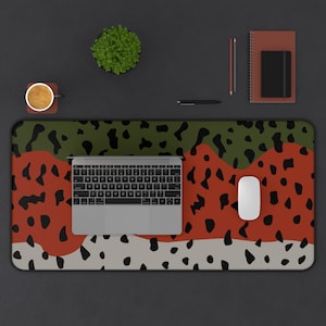 Rainbow Trout Skin Pattern Desk Mat