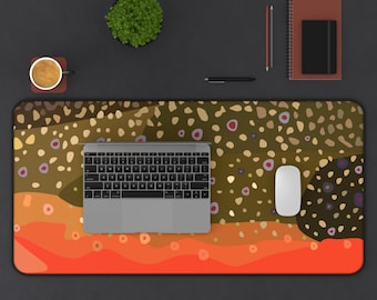 Brook Trout Skin Pattern Desk Mat