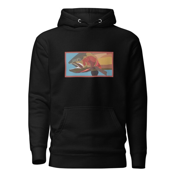 最も優遇の Yellowstone Cutthroat Trout Hoodie | Fishing Sweatshirt - Etsy トップス