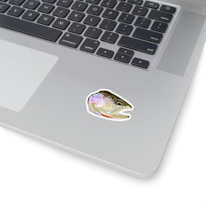 Coastal Cutthroat Trout - Kiss-Cut Fish Sticker - Head