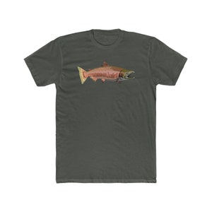 Salmon Fishing Lover T-Shirt - Nature Fishing Graphic Tee, Long Sleeve, Sweatshirt Options - View #8