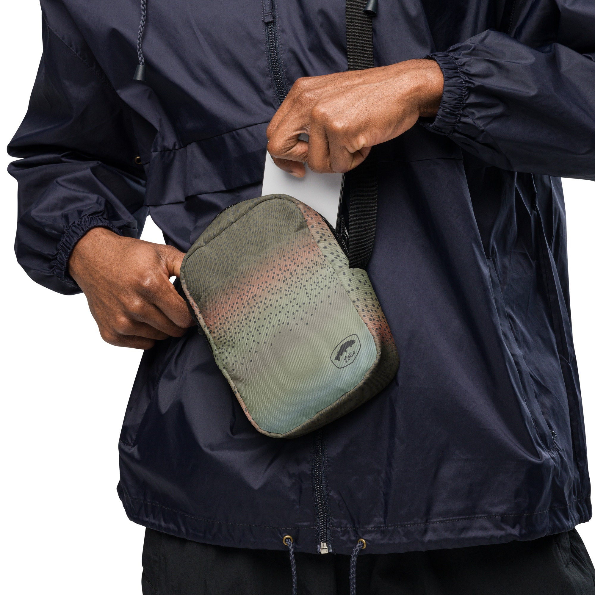 Rainbow Trout Skin Crossbody Bag - Fishing Bag