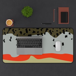 Cutthroat Trout Skin Pattern Desk Mat