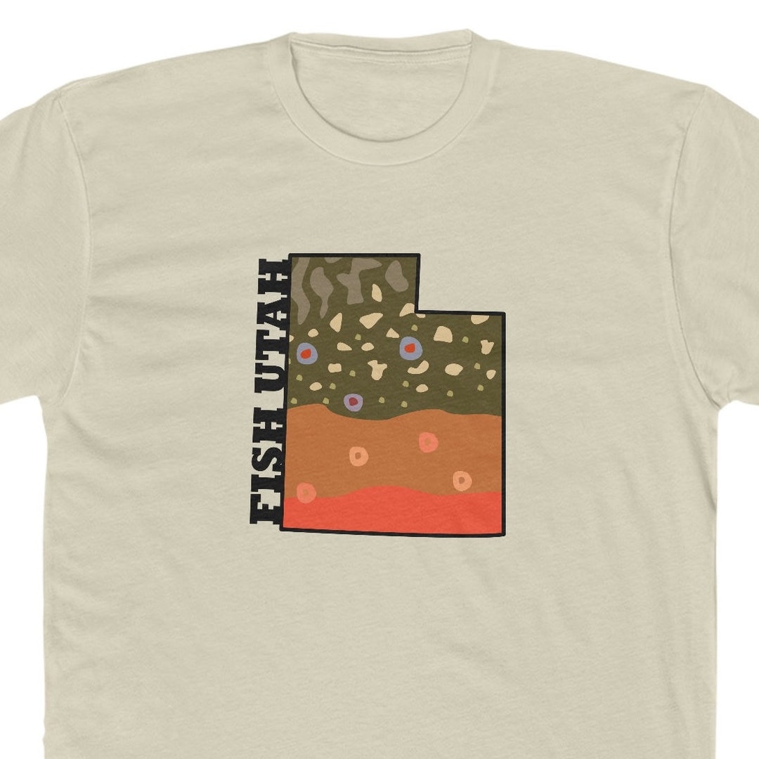 ユタ州の魚 | ブルックトラウトシャツ | 釣りTシャツ - Etsy 日本