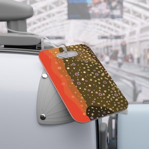 Brook Trout Skin Pattern Luggage Tags