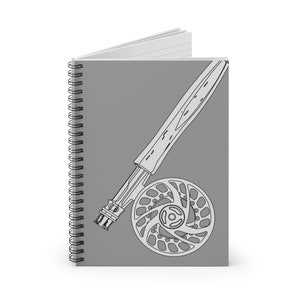 Fly Rod and Reel Spiral Notebook - Ruled Line | Fly Fishing Notebook
