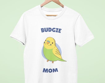 Budgie Mom Unisex T-Shirt | Green Budgie