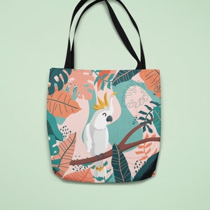 Cockatoo Durable Fabric Tote Bag