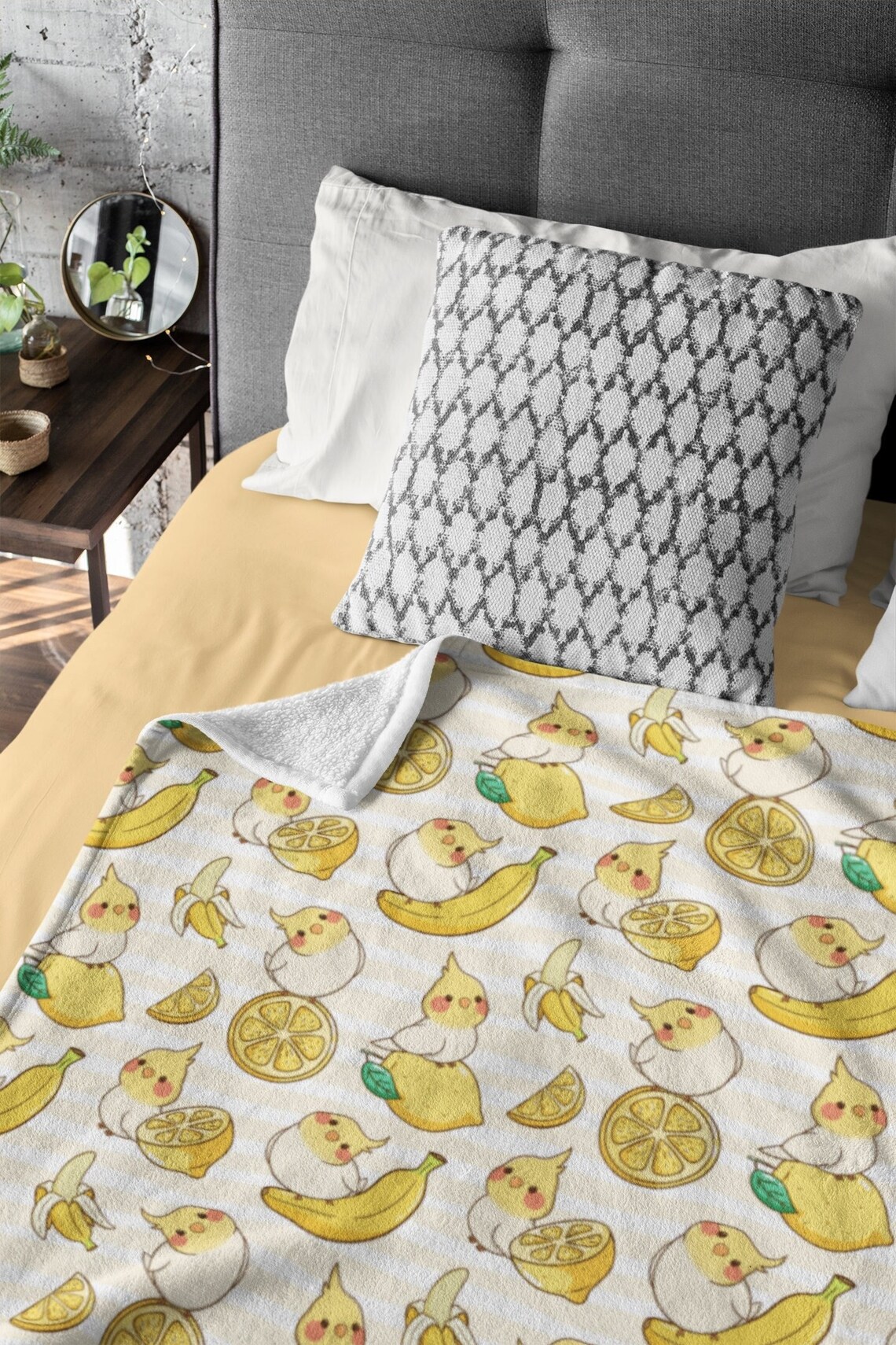 Fruity Cockatiels Blanket Parrot Bedding Bird Blanket Etsy