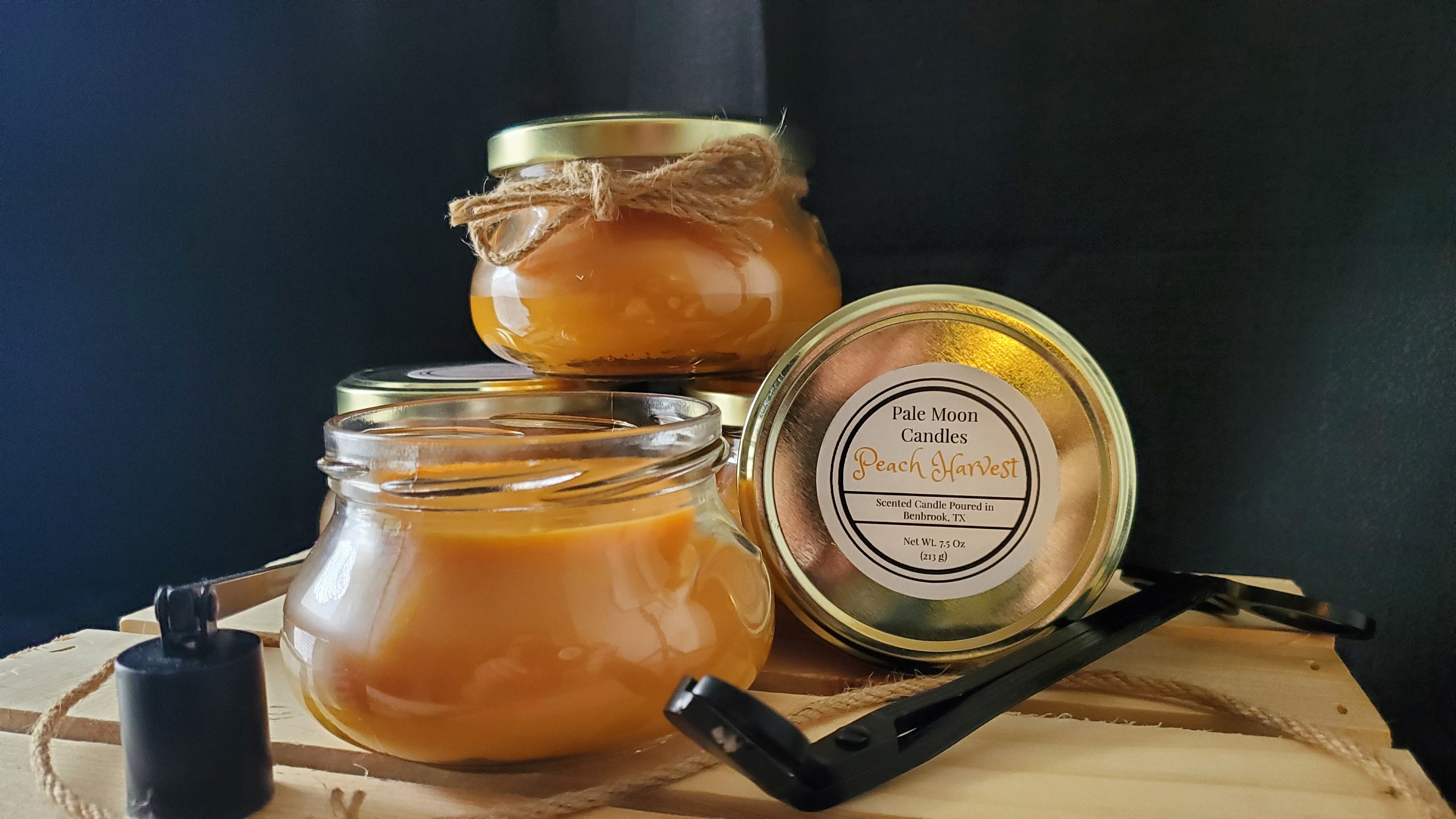 Peach Harvest scented Candle Etsy