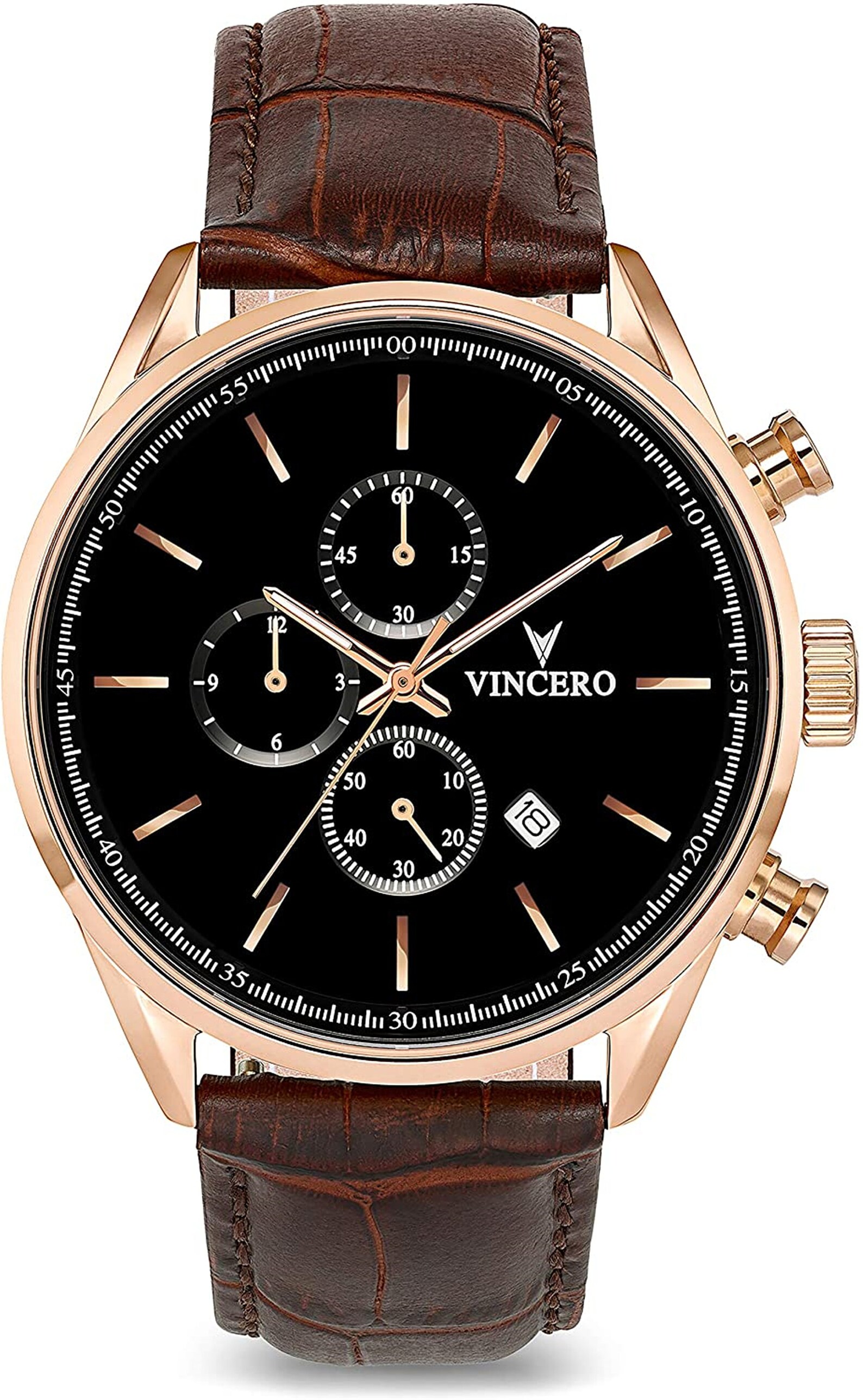 Vincero Luxury Men's Chrono S Wrist Watch Top Grain | Etsy