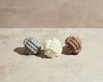 Rope Knot Candle | Decorative Candle | Modern Home Decor | Gift for Her