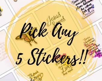 Pick Any 5 Stickers From My Shop!!!!