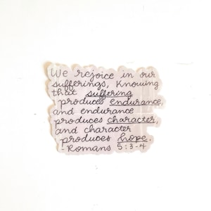 HOPE vinyl bidon sticker geloofsdagboek in cursief schrift