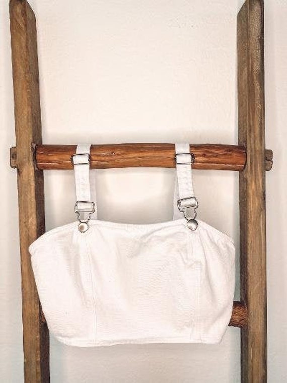 Denim Overall Crop Top - Etsy