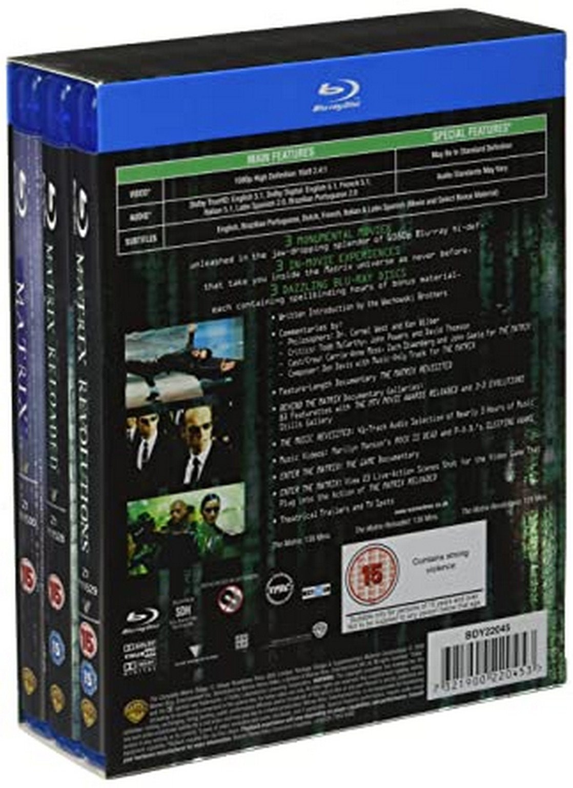 The Complete Matrix Trilogy Bluray Etsy