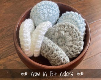 Handmade crochet door knob cover | Soft, flower petal wall protector for round door handles