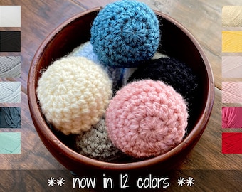 Soft crochet round knob cover to protect walls, furniture  | High quality, made to order door stopper with elastic in custom colors