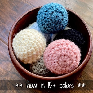 Soft crochet round knob cover to protect walls, furniture  | High quality, made to order door stopper with elastic in custom colors