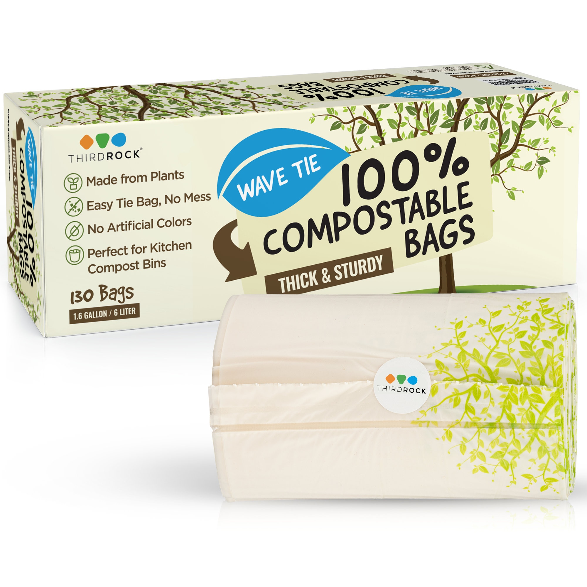 5 Gallon Trash Bags Compostable 100% Compost Small Garbage Bag