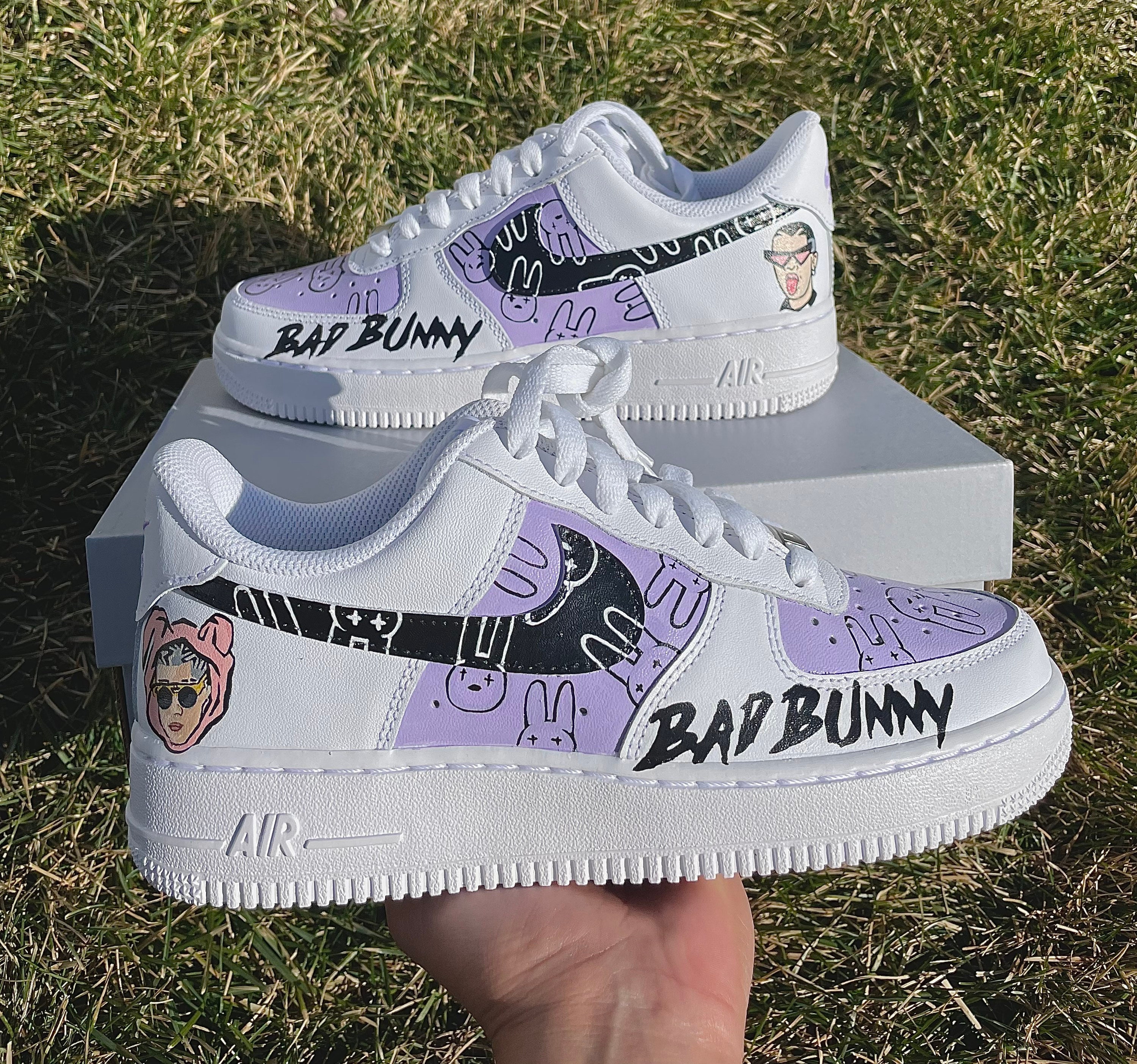 Bad Bunny Air Force 1 Aangepast Schoenen Jongensschoenen Sneakers & Sportschoenen 