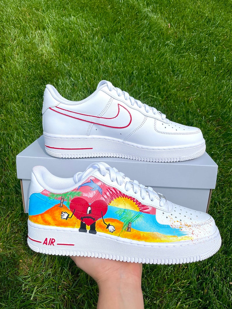 Un Verano Sin Ti Inspired Bad Bunny Custom AF1 Sneakers Etsy