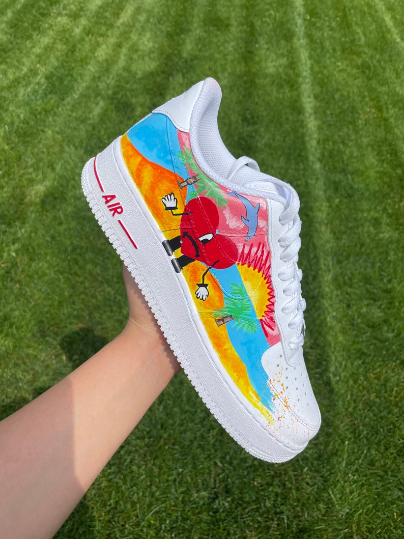 Un Verano Sin Ti Inspired Bad Bunny Custom AF1 Sneakers Etsy