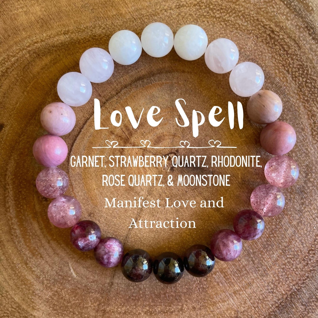 Love Spell Bracelet Manifest Love and Attraction Rose Etsy