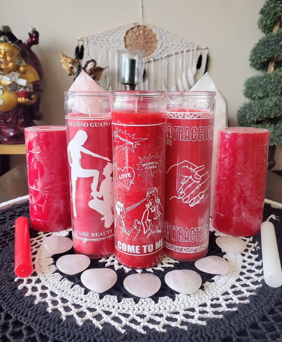 Love Spell Fixed Candles Intensify Attraction and Desire 7 Day Prayer Candle Etsy