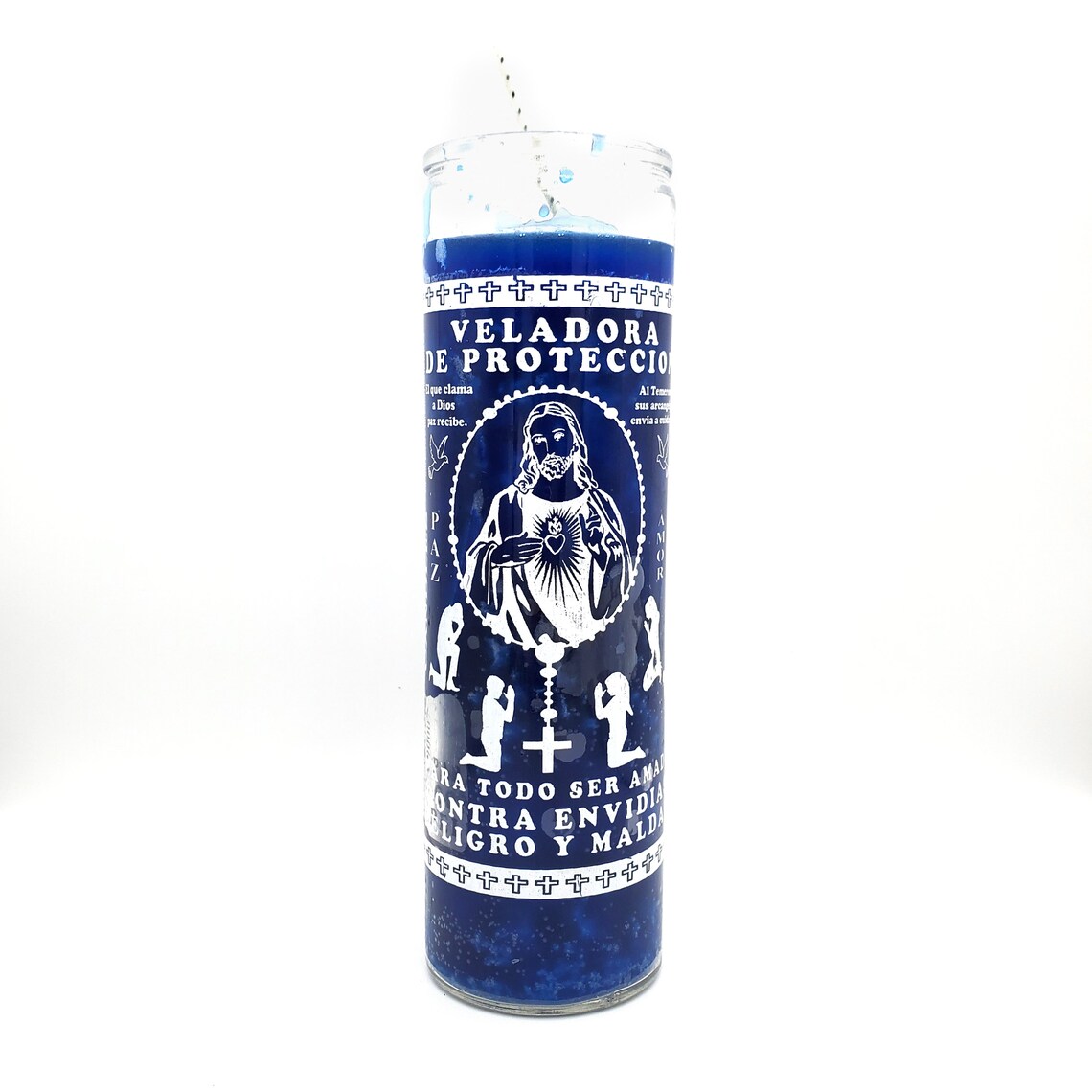 Protection Candles Fixed 7 Day Prayer Candles Hex Etsy