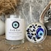 Evil Eye Candle - Evil Eye Pendant - Turkish Glass - Evil Eye - Protection Candle - Evil Eye Spiritual Protection Candle 