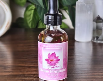Óleo Feminino Divino - Liberte sua Deusa Interior - Óleo de Coco Fracionado Orgânico