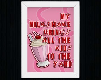 Kelis Song Milkshake - Etsy UK